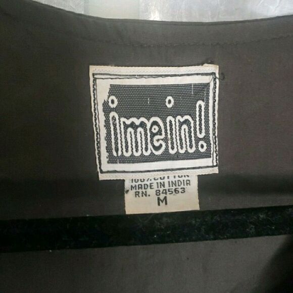 Vintage ime in Vest Black Embroidered Whimsigoth Dark Academia Emo Punk Size M - Picture 4 of 9